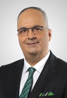 Headshot of Nazih Al Ahdab, Lebanese presenter from Tripoli and Al Jazeera host of Above Authority